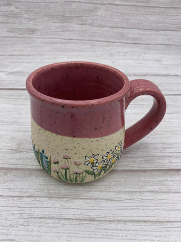 Flower Garden Mug - Soft Pink
