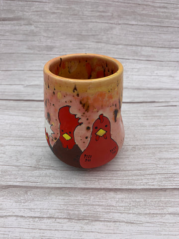 Chicken “Mugget” Tumbler - Peach