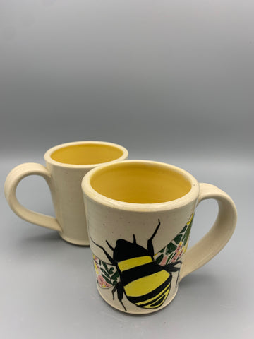 Flowery Bee Mug