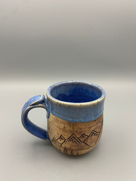 Mountainscape Mug - Blue Drip