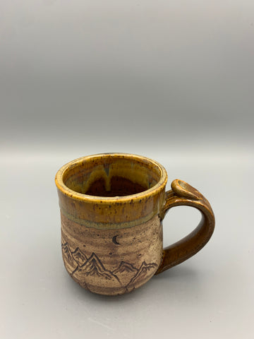 Mountainscape Mug - Rusty Red