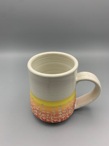 Sgraffito Sunrise Mug - Lavender
