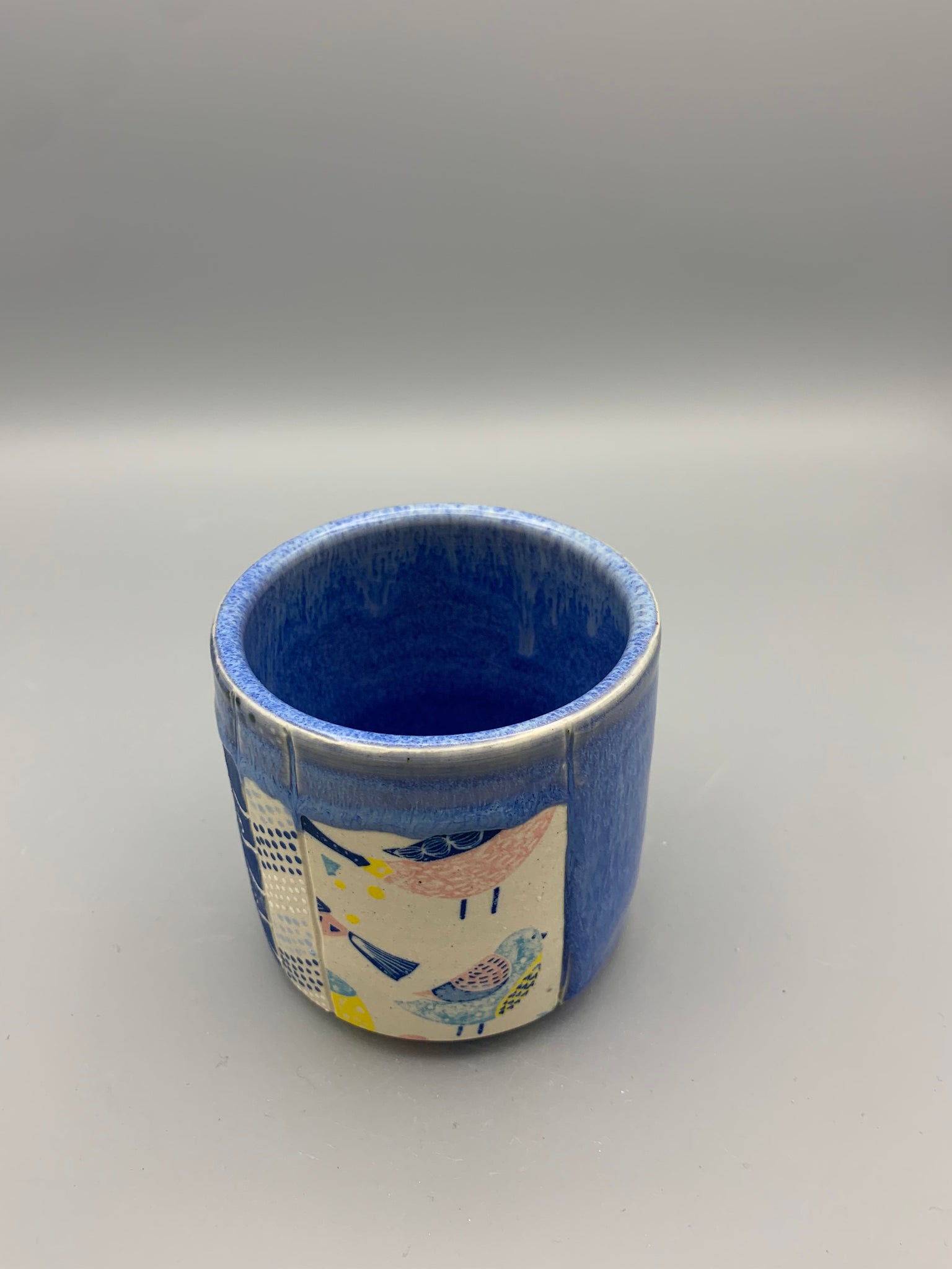 Colorful Patchwork Tumbler - Blues