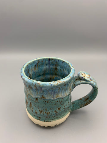 Bubble Mug - Drippy Turquoise Mountains