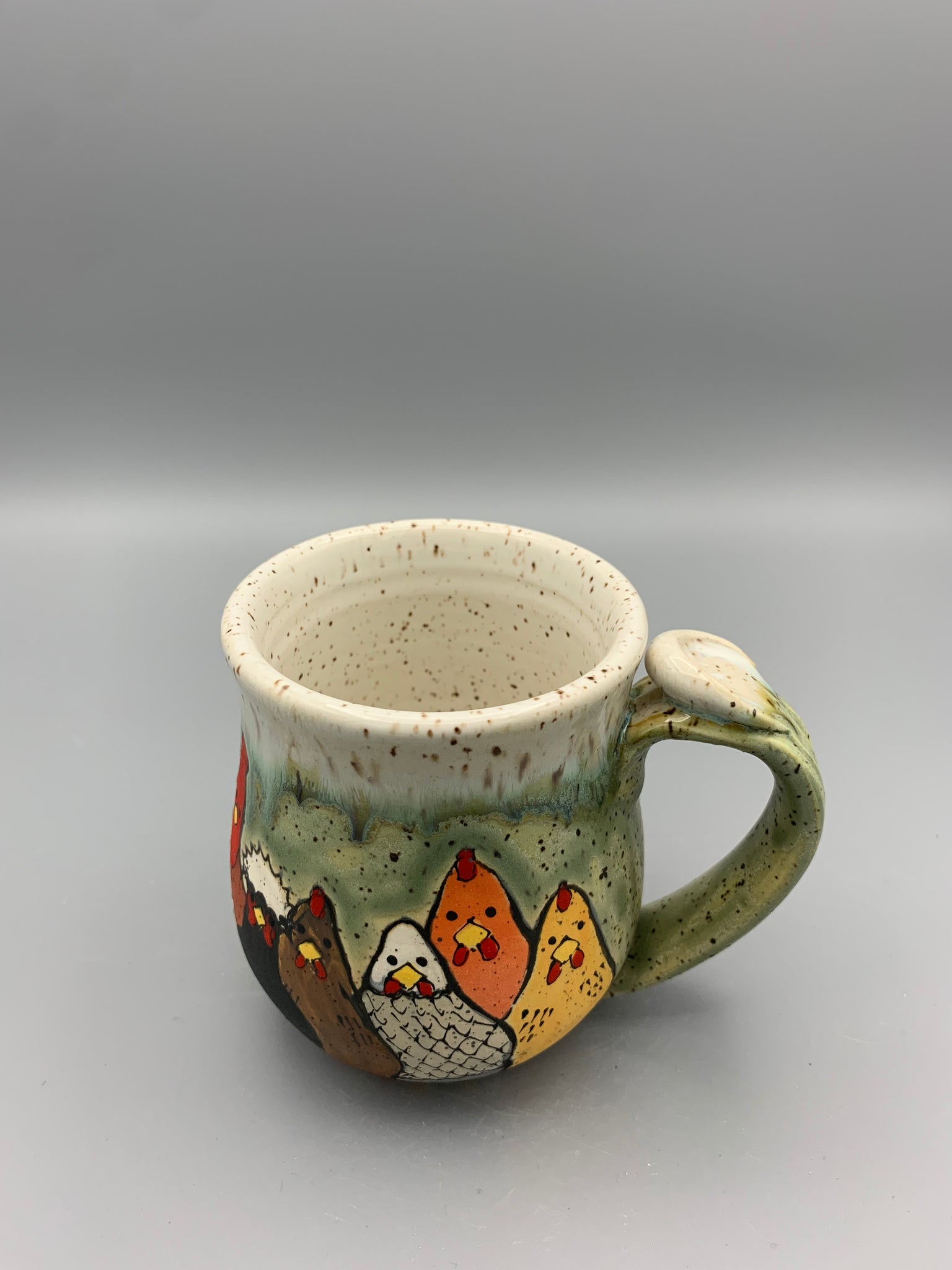 Chicken Family Mug - Drippy Green Tea