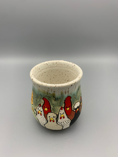 Chicken Family Mug - Drippy Green Tea