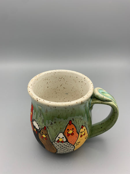 Chicken Family Mug - Spearmint Drip