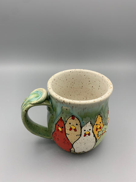 Chicken Family Mug - Spearmint Drip