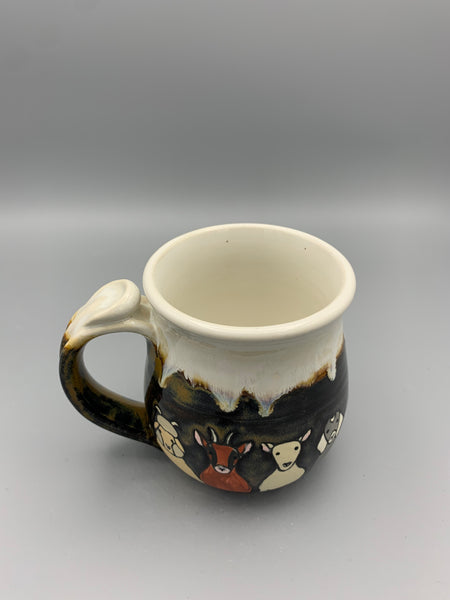 Goats all Around Mug - Dark Denim