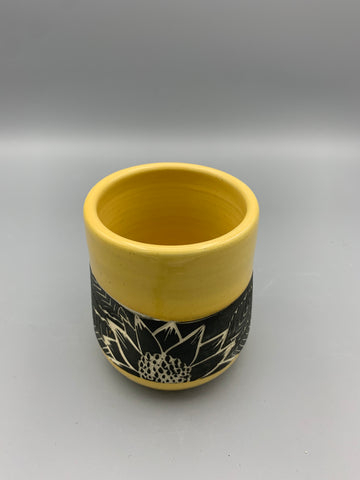 Sgraffito Tumbler - Daisy