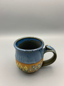 Flower Garden Mug - Satin Blue