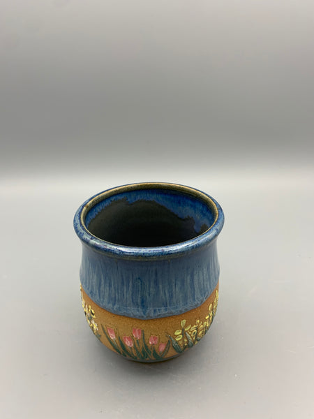 Flower Garden Mug - Satin Blue