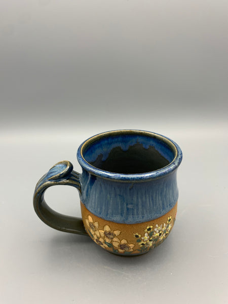 Flower Garden Mug - Satin Blue