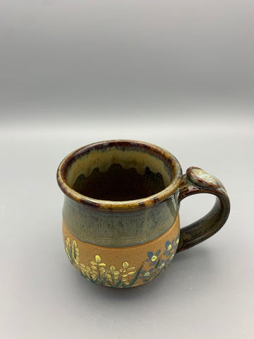 Flower Garden Mug - Caramel