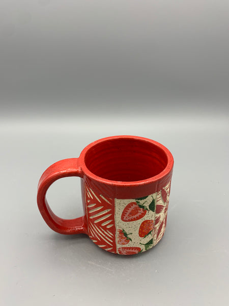 Colorful Patchwork Mug - Reds