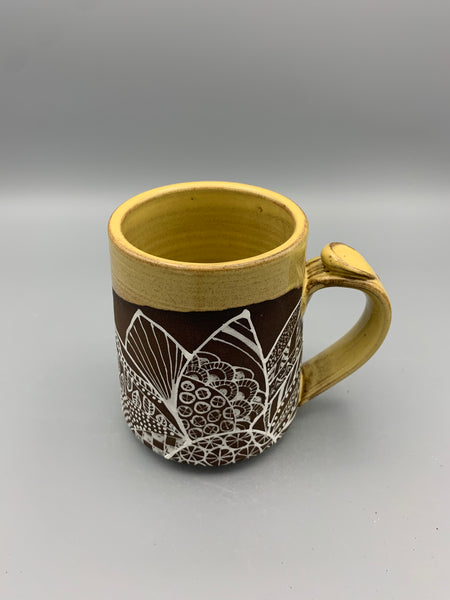 Doodle Mug - Golden Sunflower