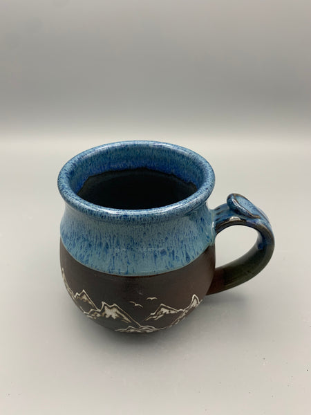 Mountains All Around Mug - Blue Opal