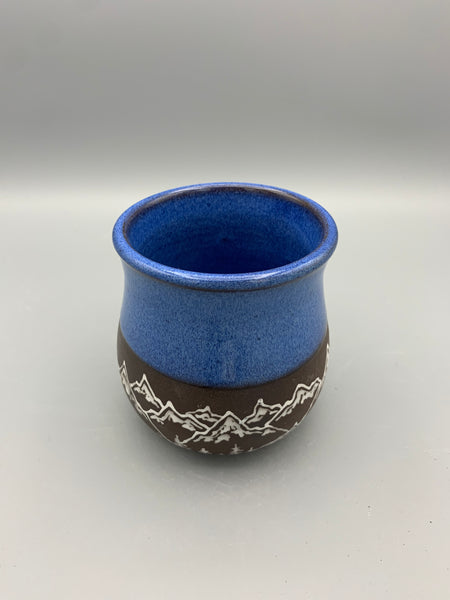 Mountains All Around Mug - Vibrant Blue