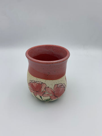 Flower Tumbler - Pink Peonies