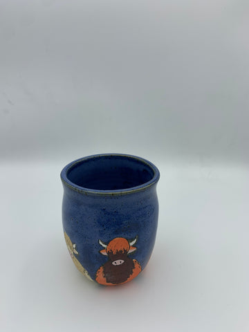Cows Around Tumbler - Blues