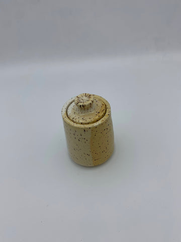 Tiny Jar - Yellow & White