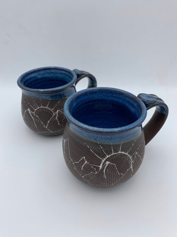 Lined Mountain Mug - Blues