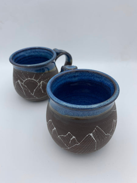 Lined Mountain Mug - Blues