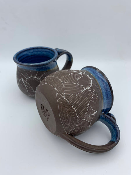 Lined Mountain Mug - Blues