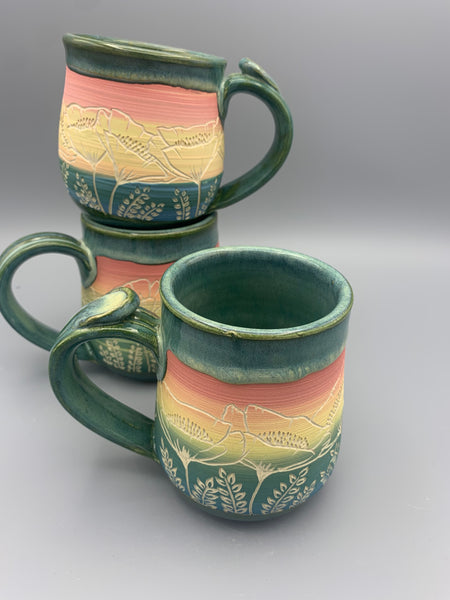 Sunset Poppies Mug