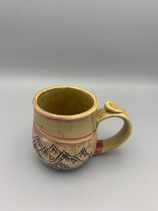 Mountainscape Mug - Rusty Yellow