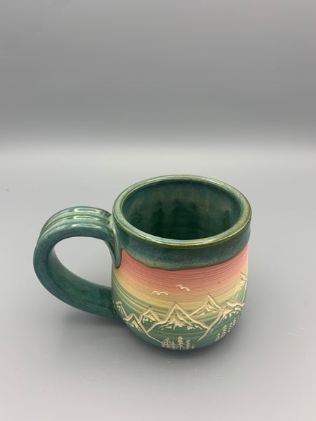 Sunset Mountains Mug - Kiwi