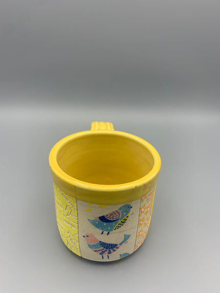 Colorful Patchwork Mug - Yellows