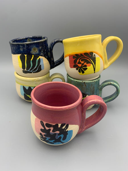 Abstract Espresso Mugs