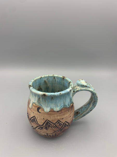 Mountainscape Mug - Frosty Blue