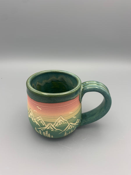 Sunset Mountains Mug - Kiwi