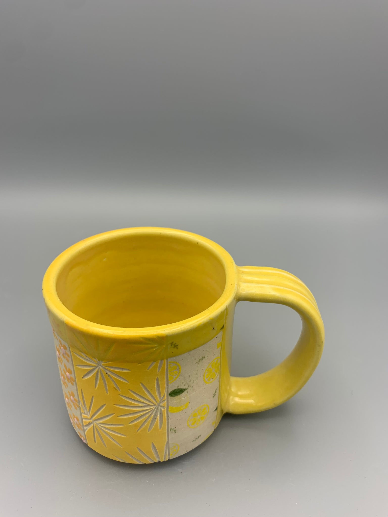 Colorful Patchwork Mug - Yellows