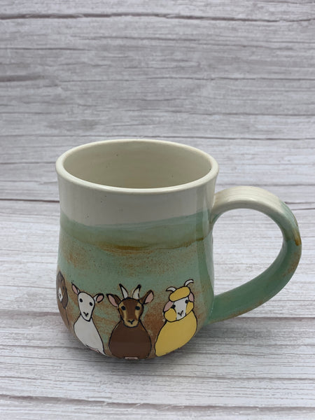 Goats all Around Mug - Pistachio