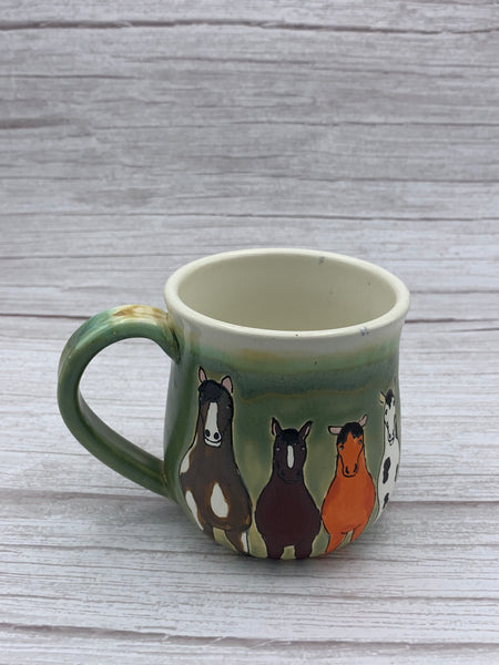 Horses all Around - Drippy Green Tea