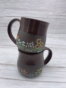Chocolatey Flower Garden Mug