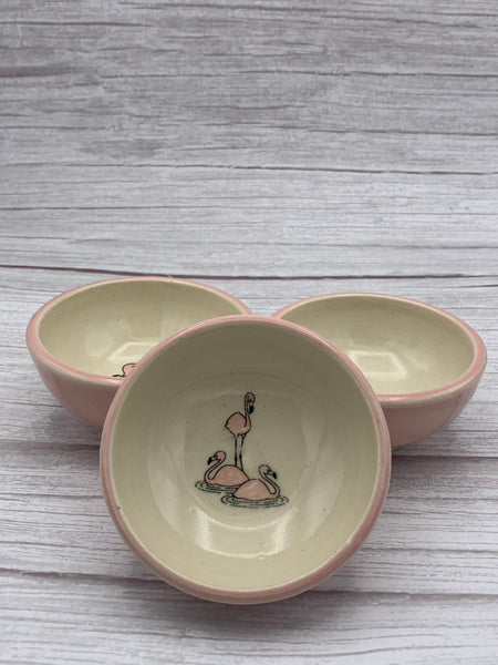 Tiny Flamingo Bowls