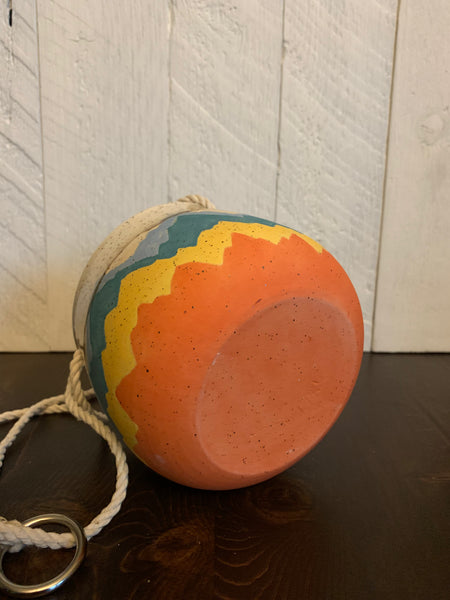 Hanging Planter - Colored Mountains